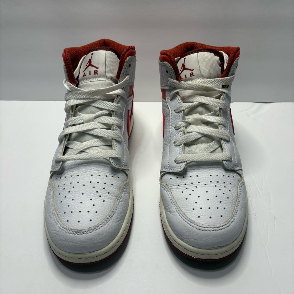 Nike Jordan 1 Mid SE White Dune Red Size 6.5 - Picture 5 of 13
